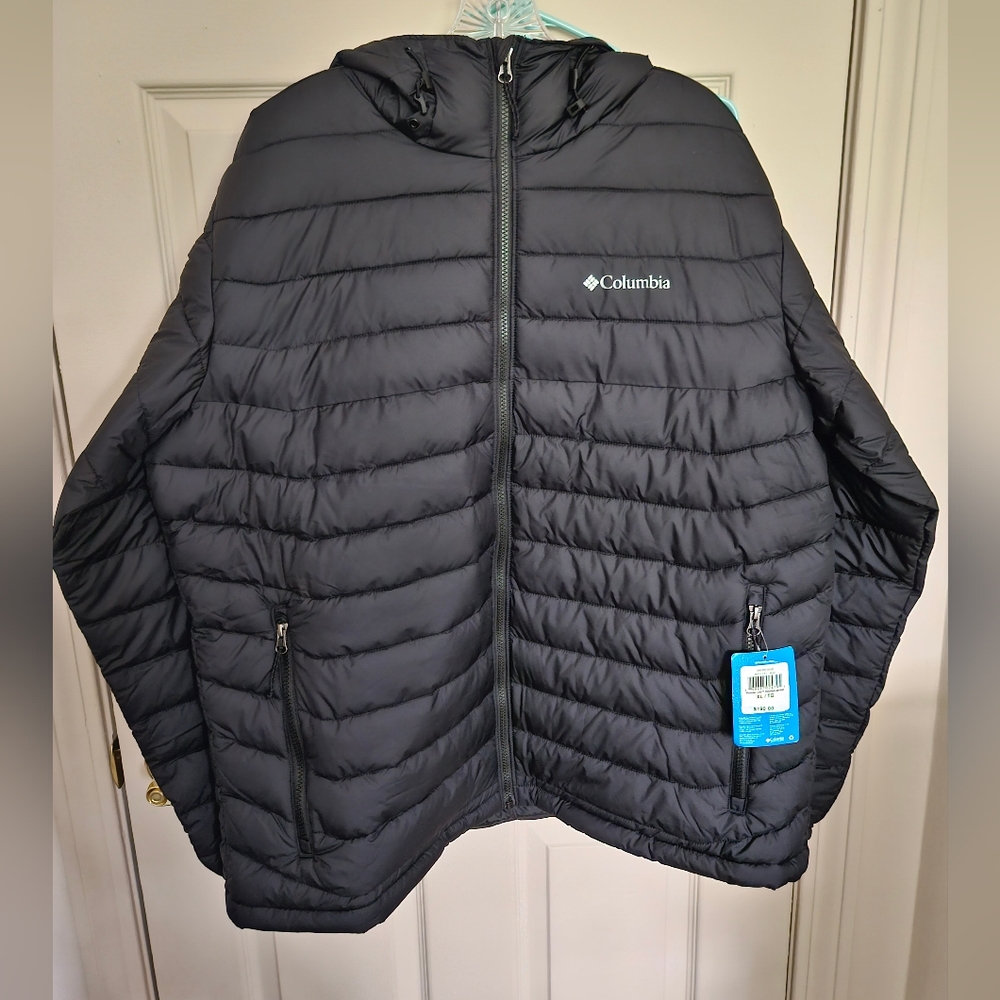 Mens XL Columbia Powder lite hooded insulated jacket